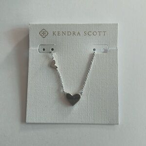 Kendra Scott Double Heart Pendant Sterling Silver
